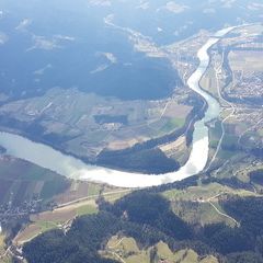 Flugwegposition um 12:33:23: Aufgenommen in der Nähe von Radlje ob Dravi, Slowenien in 1804 Meter
